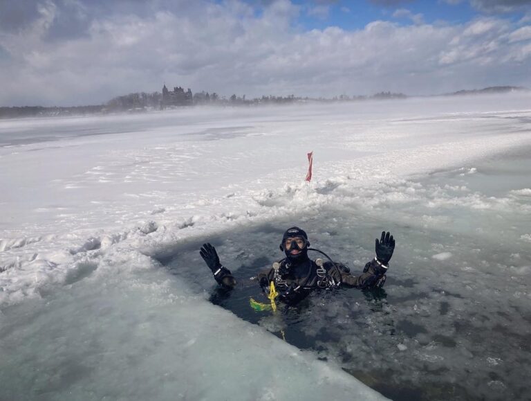 Ice Diving in a Dry Suit